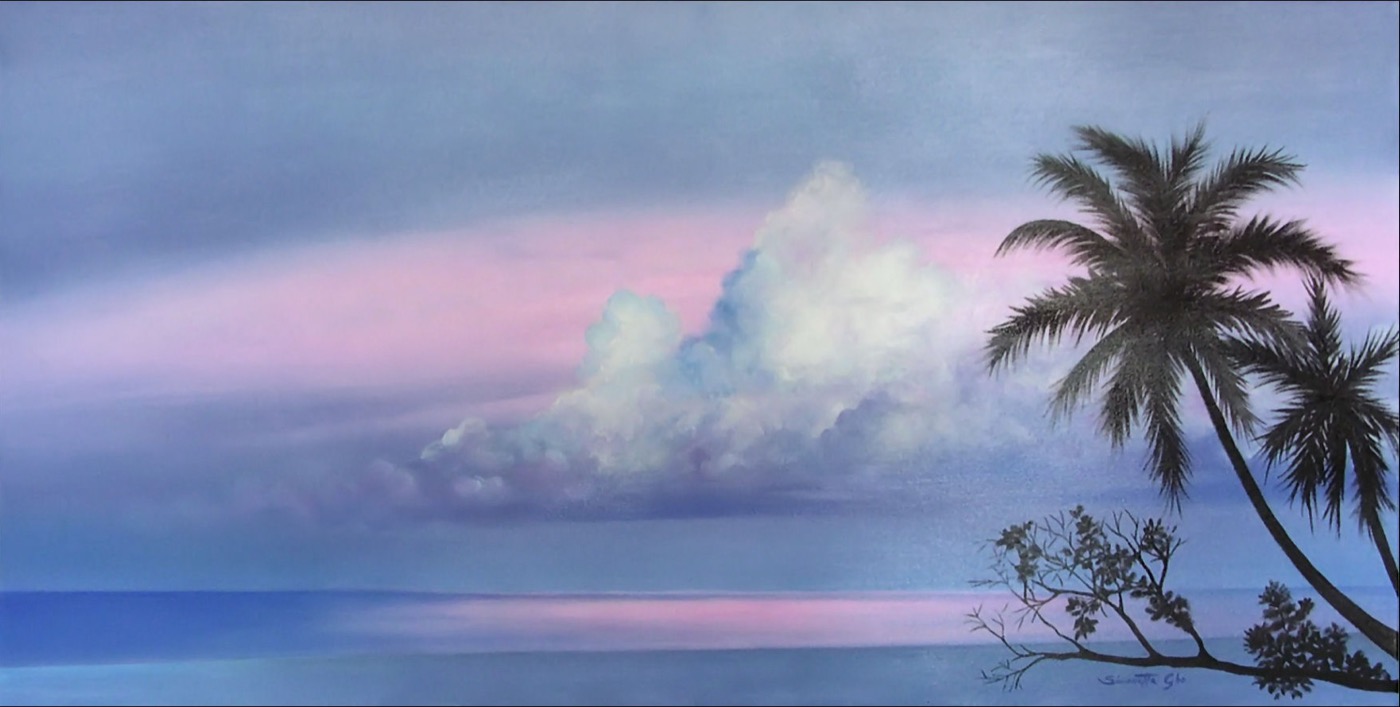 Vilu Reef, Oil on canvas, 60 x 120 cm (23.6 x 47.2 in)